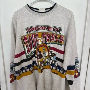 Mickey Tour the World Sweatshirt - Gray